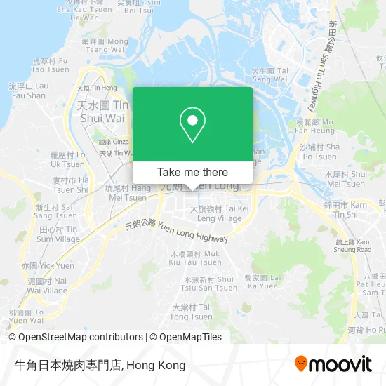 牛角日本燒肉專門店地圖