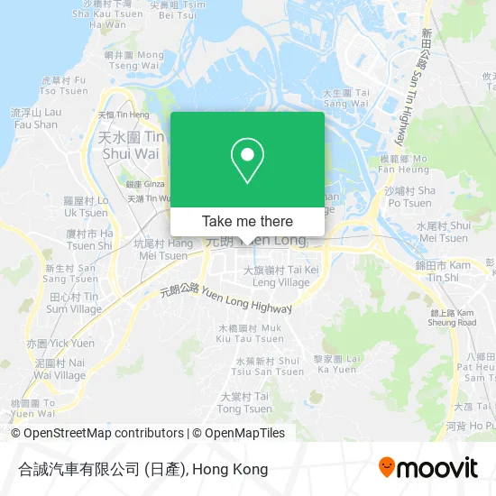 合誠汽車有限公司 (日產)地圖