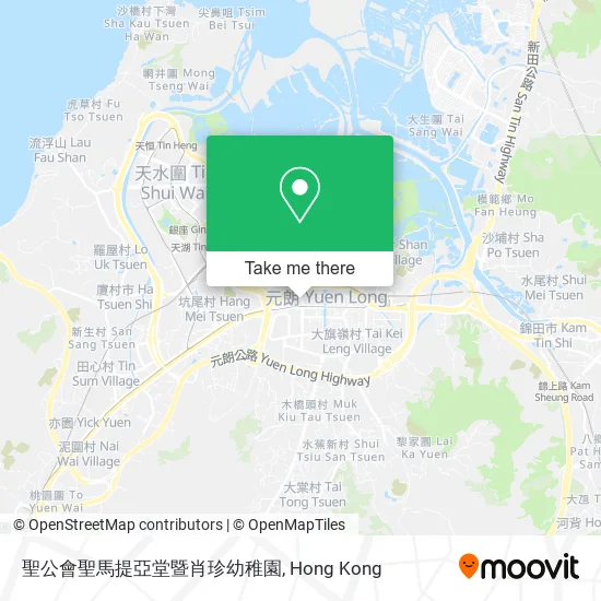 聖公會聖馬提亞堂暨肖珍幼稚園地圖