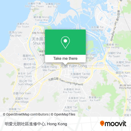 明愛元朗社區進修中心地圖