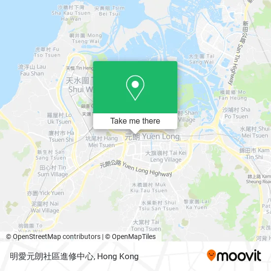 明愛元朗社區進修中心地圖