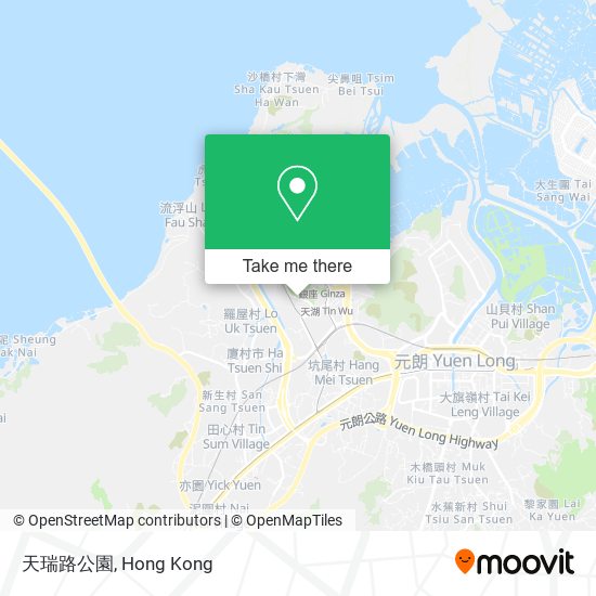 天瑞路公園地圖