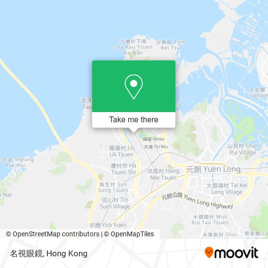 名視眼鏡 map