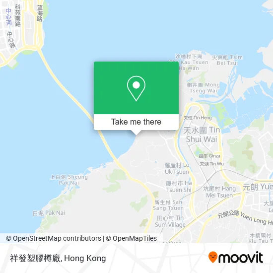祥發塑膠樽廠地圖