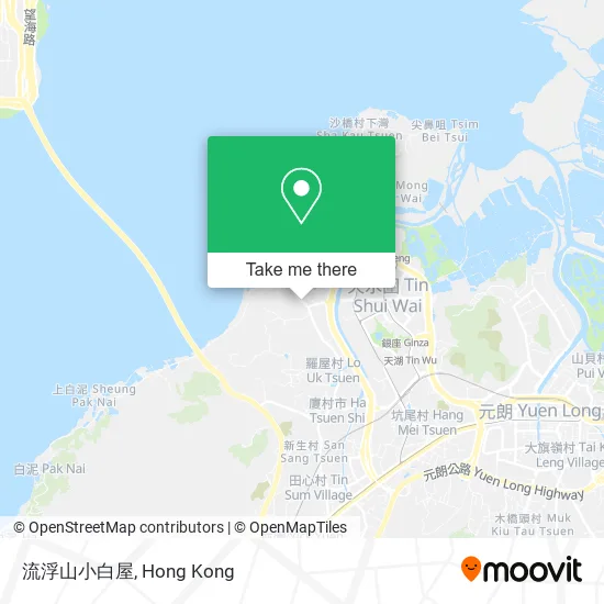 流浮山小白屋地圖