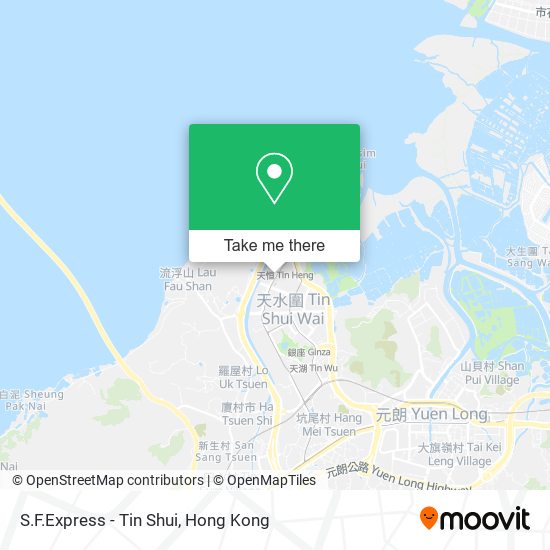 S.F.Express - Tin Shui map