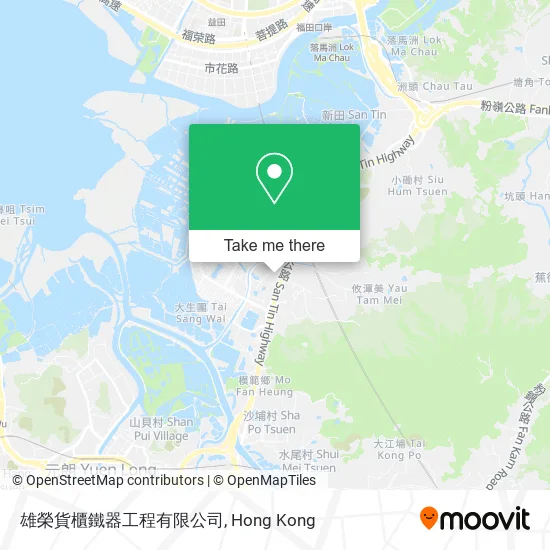 雄榮貨櫃鐵器工程有限公司地圖