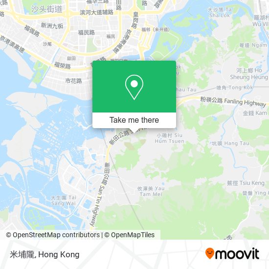 米埔隴 map
