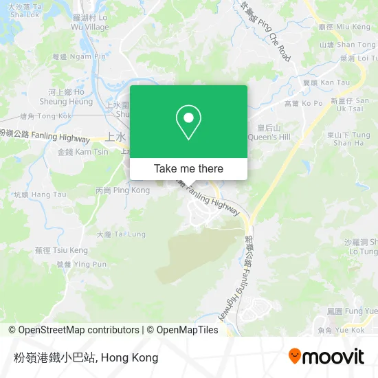 粉嶺港鐵小巴站 map