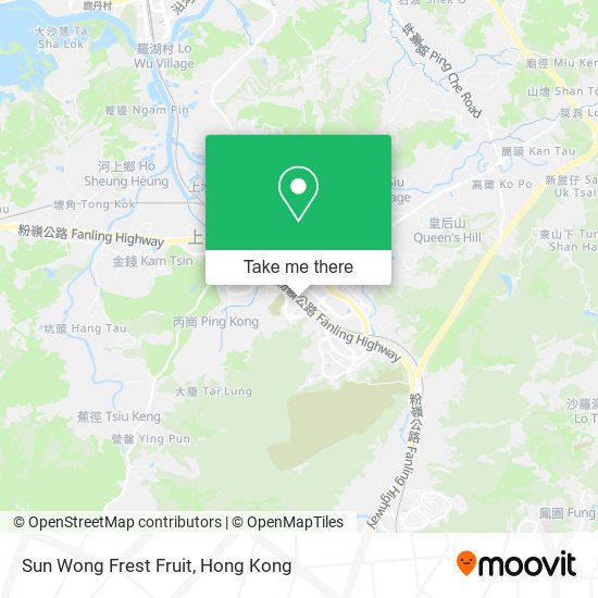 Sun Wong Frest Fruit map