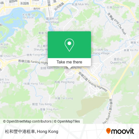 松和豐中港租車 map