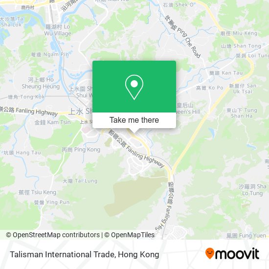 Talisman International Trade map