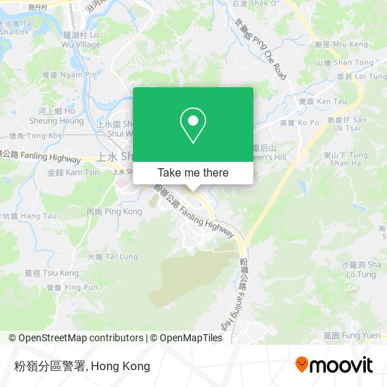 粉嶺分區警署 map