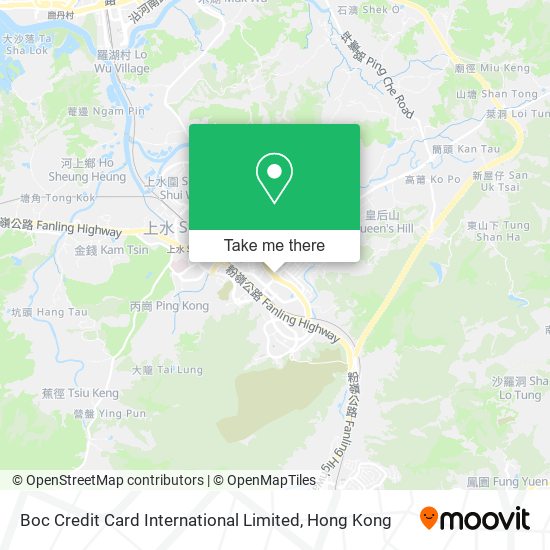 Boc Credit Card International Limited map