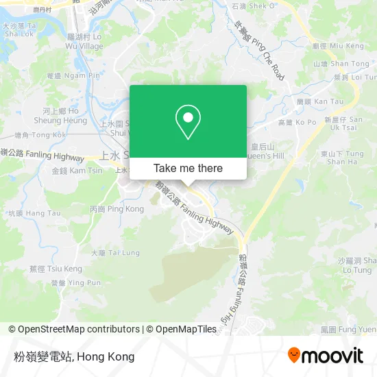 粉嶺變電站地圖