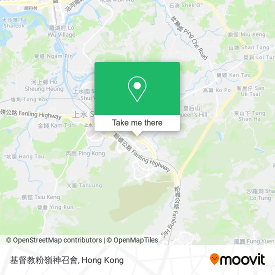基督教粉嶺神召會地圖