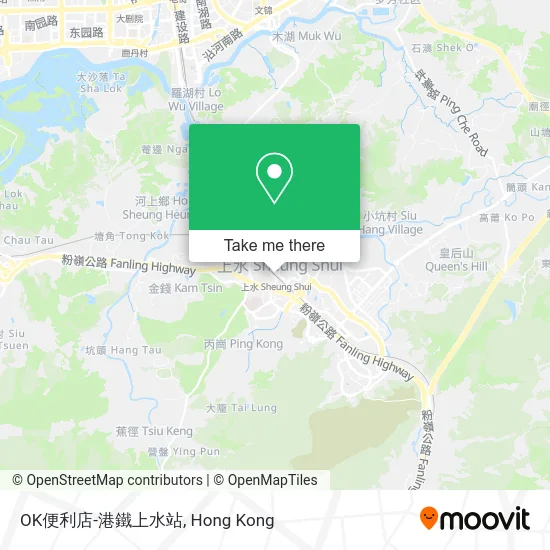 OK便利店-港鐵上水站 map