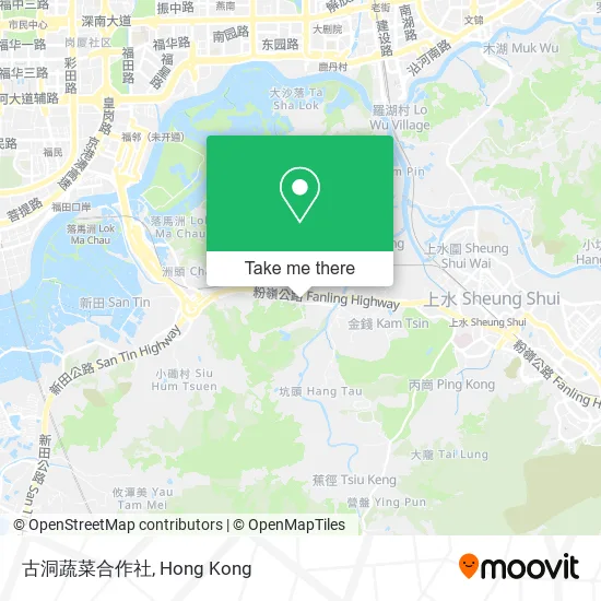 古洞蔬菜合作社地圖