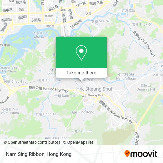 Nam Sing Ribbon map