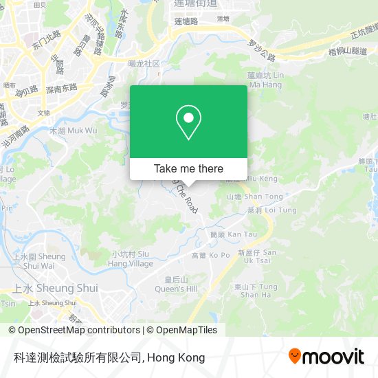 科達測檢試驗所有限公司 map