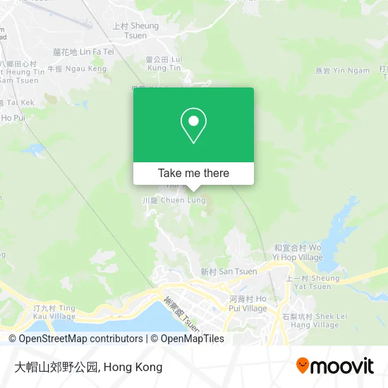 大帽山郊野公园地圖