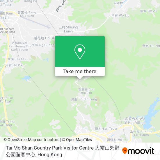 Tai Mo Shan Country Park Visitor Centre 大帽山郊野公園遊客中心 map