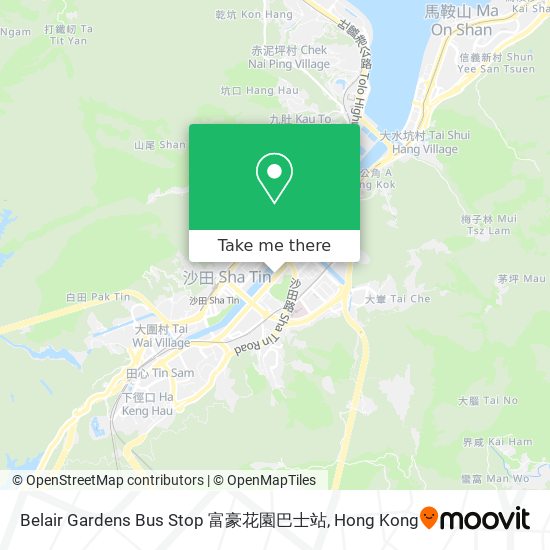 Belair Gardens Bus Stop 富豪花園‎巴士站 map