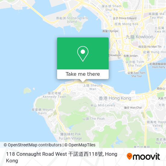 118 Connaught Road West 干諾道西118號 map