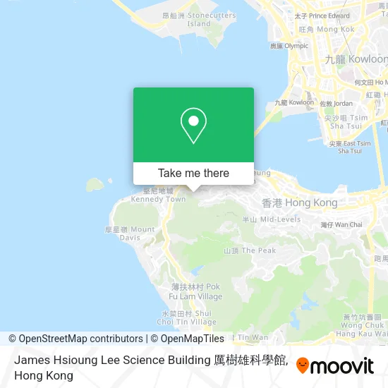 James Hsioung Lee Science Building 厲樹雄科學館地圖