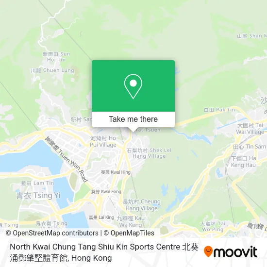 North Kwai Chung Tang Shiu Kin Sports Centre 北葵涌鄧肇堅體育館 map