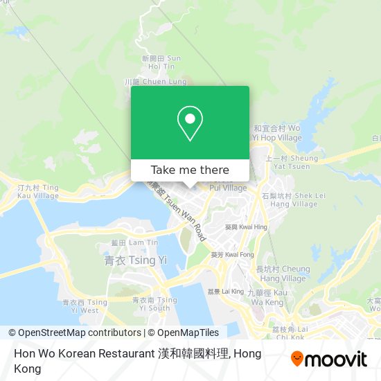 Hon Wo Korean Restaurant 漢和韓國料理 map