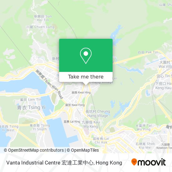 Vanta Industrial Centre 宏達工業中心 map