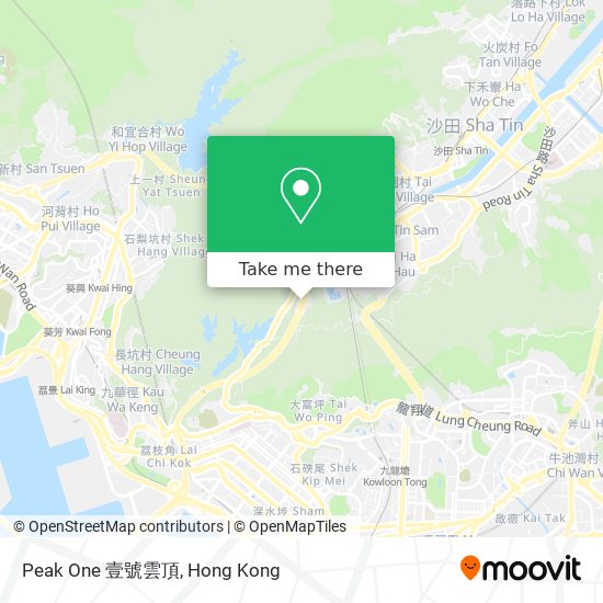 Peak One 壹號雲頂 map