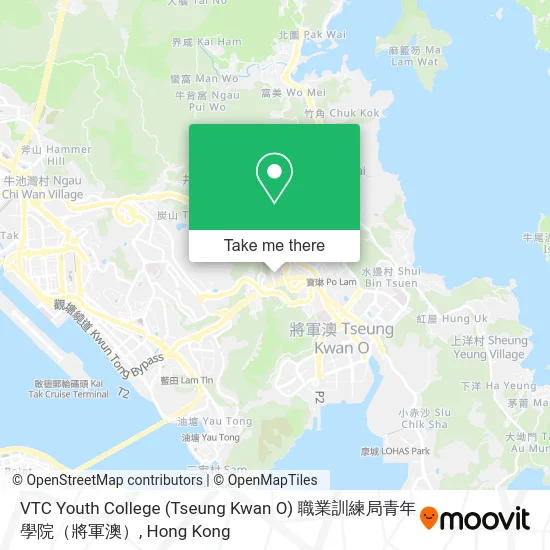 VTC Youth College (Tseung Kwan O) 職業訓練局青年學院（將軍澳） map