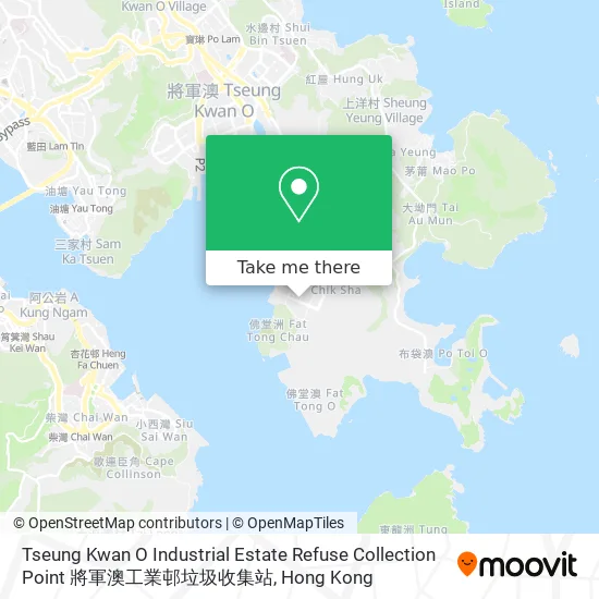Tseung Kwan O Industrial Estate Refuse Collection Point 將軍澳工業邨垃圾收集站地圖