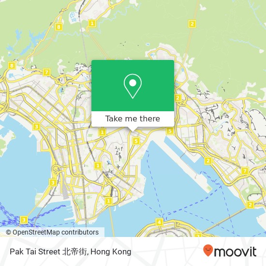 Pak Tai Street 北帝街地圖