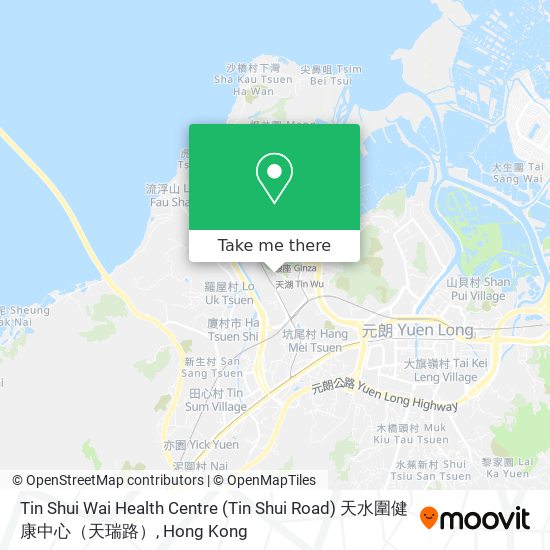 Tin Shui Wai Health Centre (Tin Shui Road) 天水圍健康中心（天瑞路） map