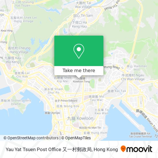 Yau Yat Tsuen Post Office 又一村郵政局地圖