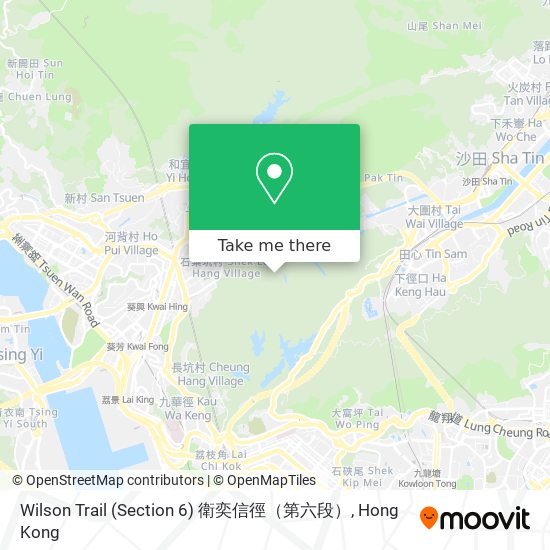 Wilson Trail (Section 6) 衛奕信徑（第六段）地圖