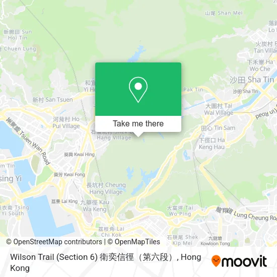 Wilson Trail (Section 6) 衛奕信徑（第六段） map