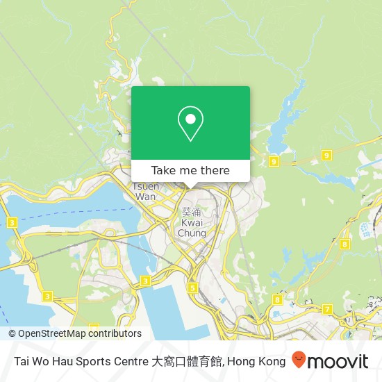 Tai Wo Hau Sports Centre 大窩口體育館地圖