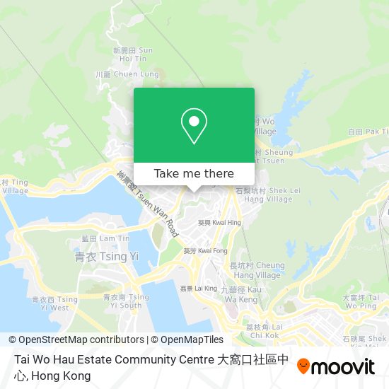 Tai Wo Hau Estate Community Centre 大窩口社區中心 map