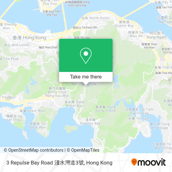 3 Repulse Bay Road 淺水灣道3號 map