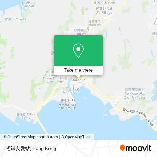 輕鐵友愛站 map