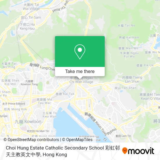 Choi Hung Estate Catholic Secondary School 彩虹邨天主教英文中學 map