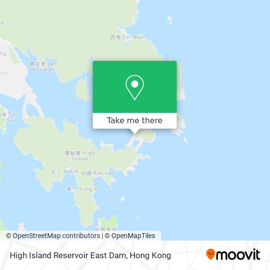 High Island Reservoir East Dam map