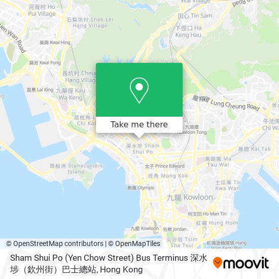 Sham Shui Po (Yen Chow Street) Bus Terminus 深水埗（欽州街）巴士總站 map