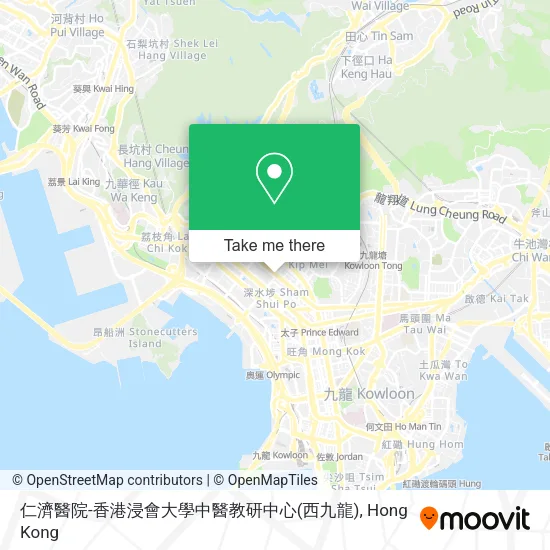 仁濟醫院-香港浸會大學中醫教研中心(西九龍)地圖