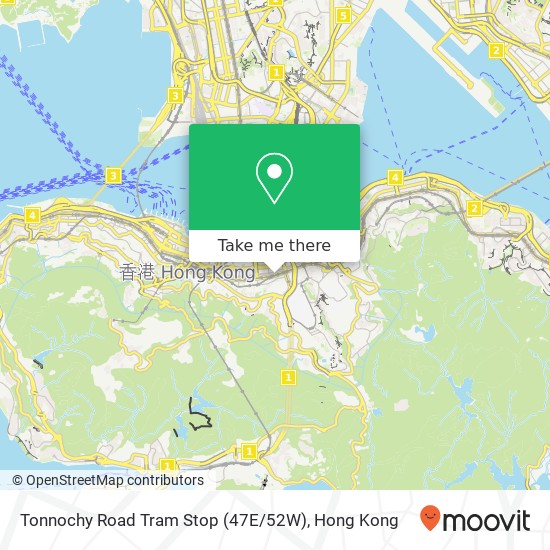 Tonnochy Road Tram Stop (47E / 52W) map