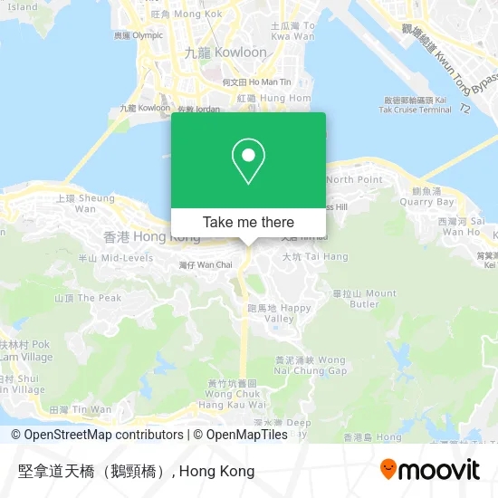 堅拿道天橋（鵝頸橋）地圖